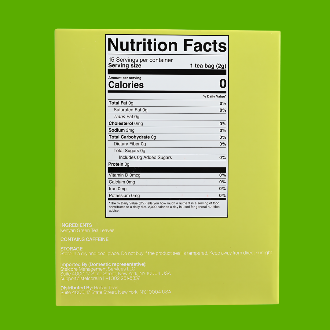 Kenyan Premium Green Tea - Fresh Bright, Brisk - From From