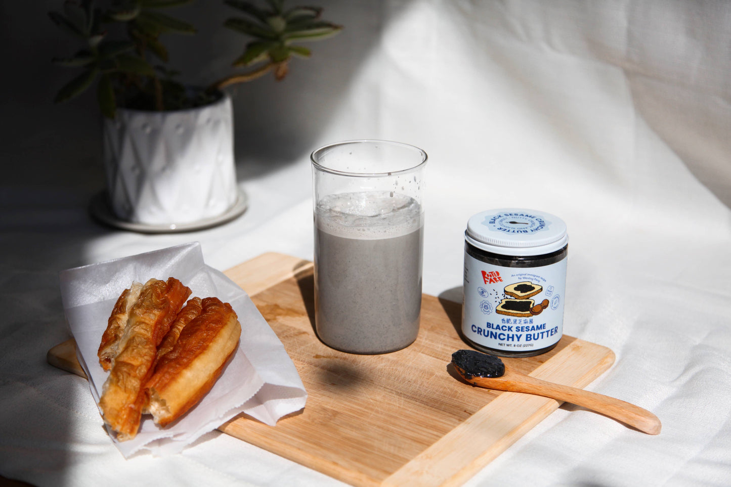 Crunchy Black Sesame Butter (8oz Plastic Jar) - From From
