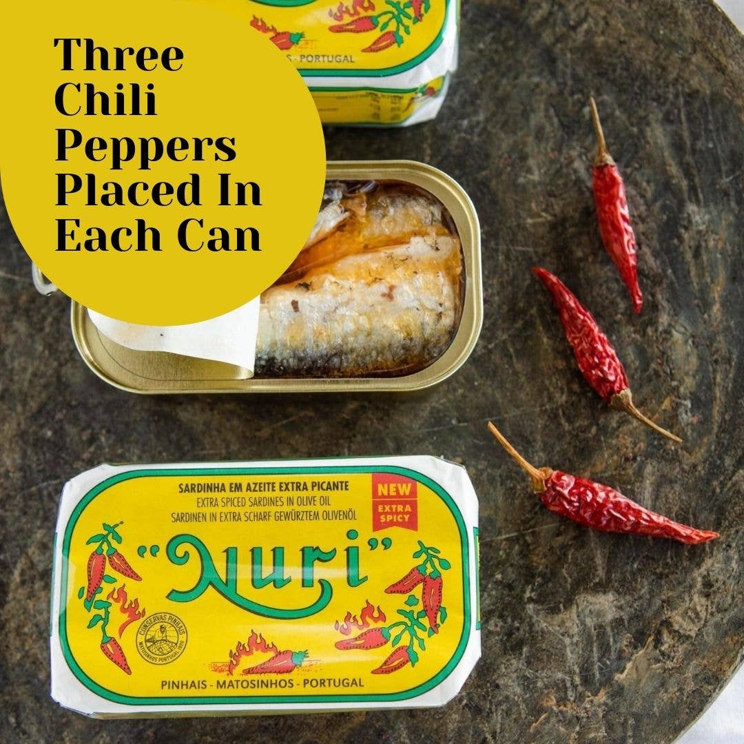 Nuri Sardines in Extra Spicy Olive Oil - From From