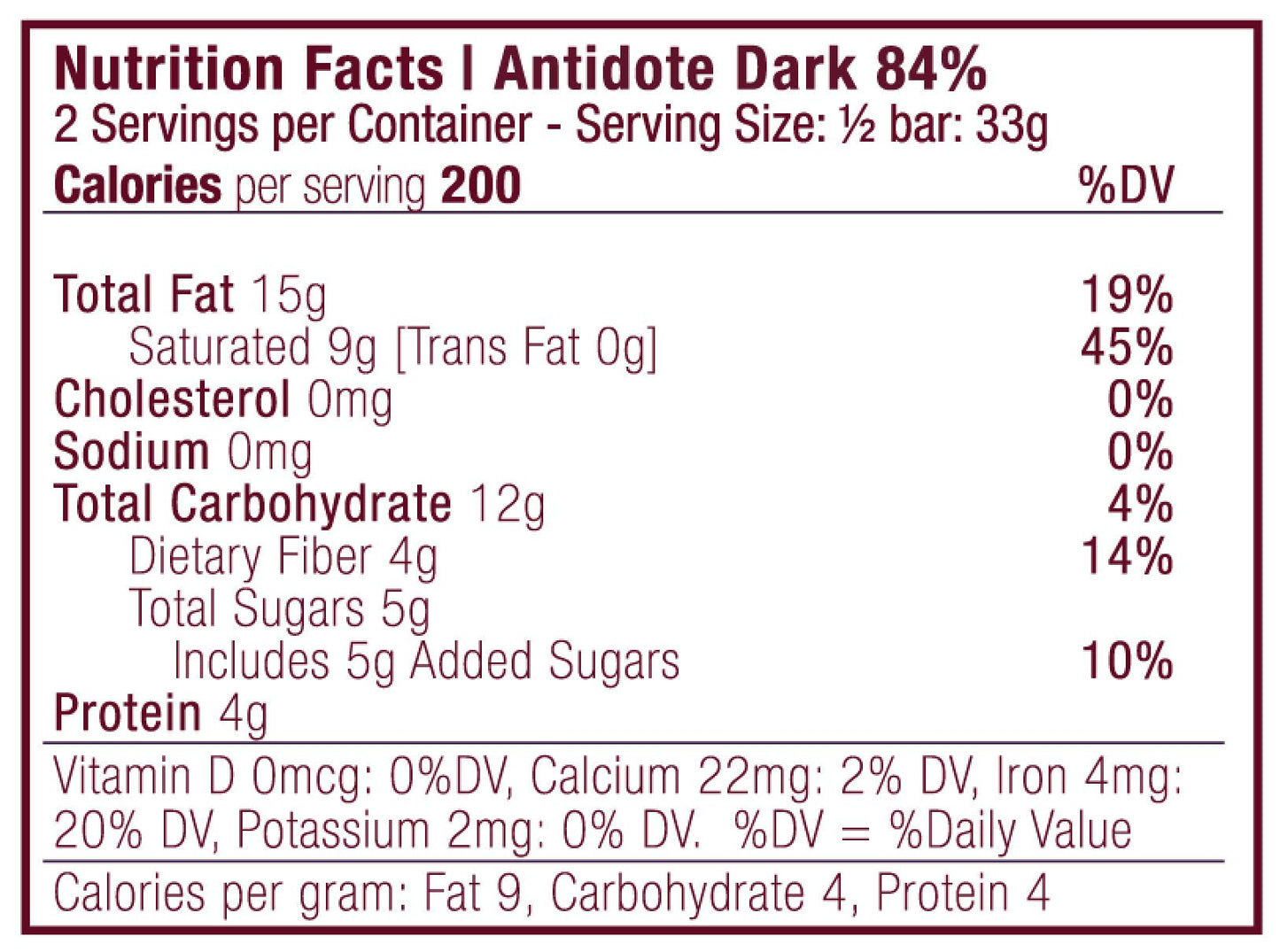 Antidote Chocolate PANAKEIA: LAVENDER + RED SALT