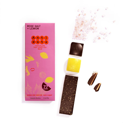 Antidote Chocolate HEBE:ROSE SALT + LEMON Antidote Chocolate