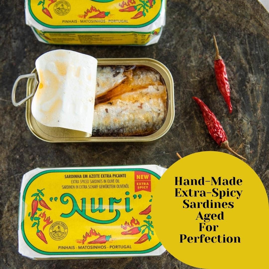 Nuri Sardines in Extra Spicy Olive Oil - From From