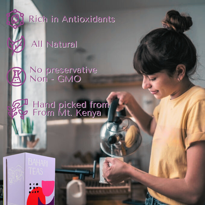 Kenyan Purple Tea Bags - Antioxidant & Detox Drink - From From