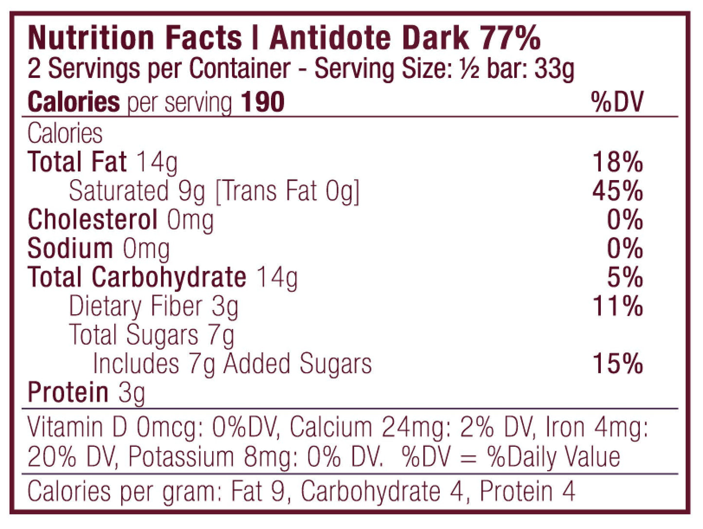 Antidote Chocolate HESTIA: BANANA + CAYENNE