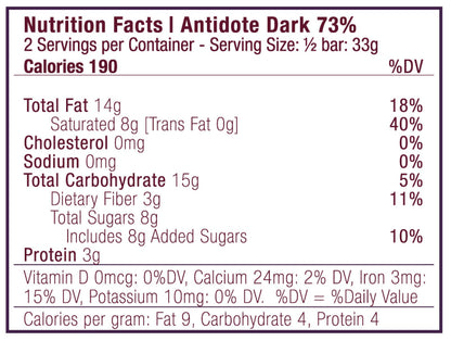 Antidote Chocolate ARTEMIS: ALMOND + FENNEL