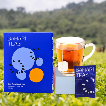 Kenyan Grown Earl Grey Black Tea Bags - Bergamot Infused - From From